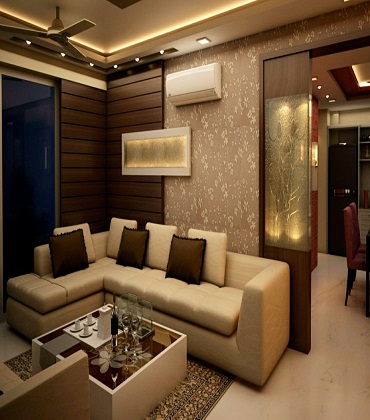 3BHK Hall Interior Designs in Thane, Mumbai & Pune