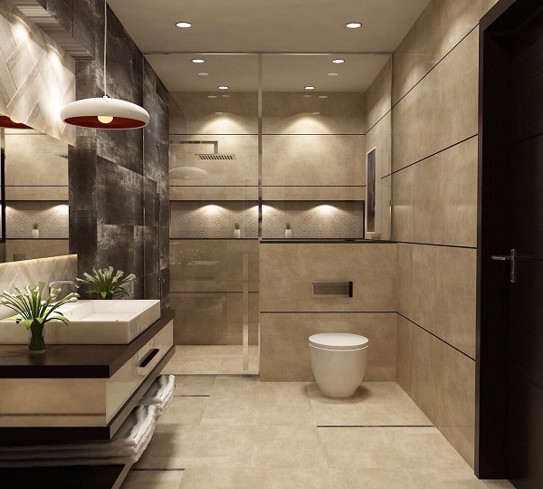 2BHK bathroom interior design